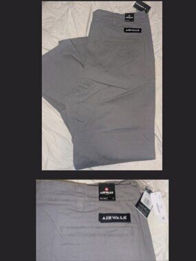 NWT Mens AIRWALK Grey Woven Pants Size 40 x 32